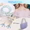 1820 Pieces Crystal Beads for Jewelry Making, Crystal Acrylic Beads Faceted Jewelry Beads Bicone Gem Beads for Jewelry Making (6 MM)